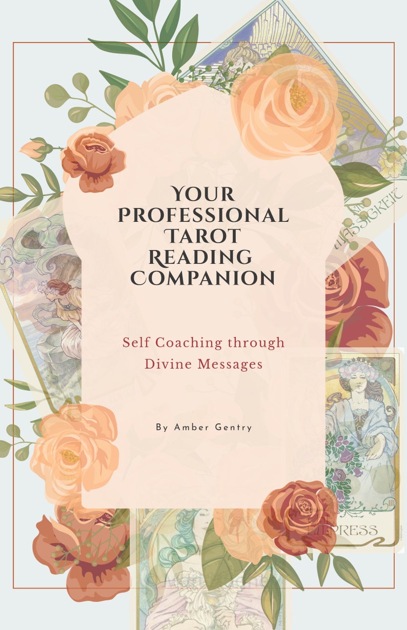 Your Professional Tarot Reading Companion Self Coaching Through Divine Messages Workbook Instant Download image 1