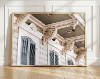 French Quarter Photograph: New Orleans Green Shutters Architecture