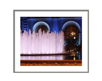 Kansas City Photography, Union Station, Henry Wollman Bloch Fountain, Kansas City Wall Art, Kansas City Print