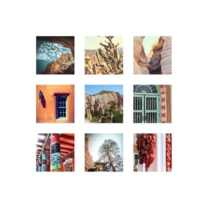 New Mexico Art, New Mexico Prints, Santa Fe Art, New Mexico Photography, Set of 9 Prints