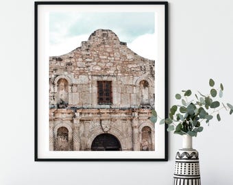 Alamo Photography Print: San Antonio Spanish Mission Wall Art