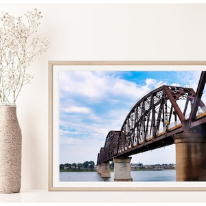 Louisville Print, Big Four Pedestrian Bridge, Louisville Wall Art,  Kentucky Wall Art