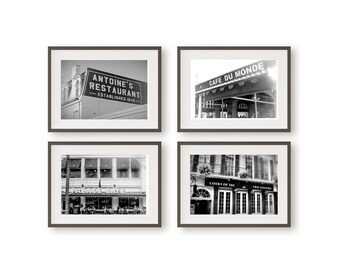 New Orleans Photography Print Set: Vintage French Quarter Wall Art