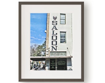 Texas Photography, Phoenix Saloon, New Braunfels,  Texas Hill Country, Texas Wall Art, Sign Print