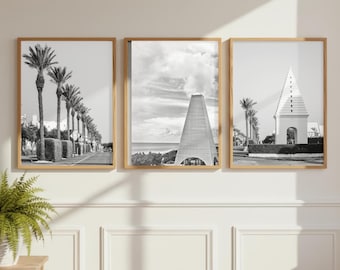 Florida 30A Beach Photography Set: Neutral Coastal Wall Art Trio