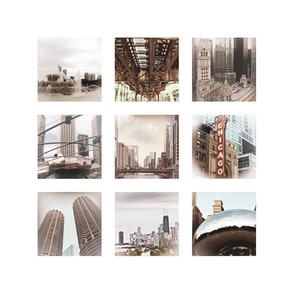 Chicago Architecture Photography: Square Wall Art Print (Digital Download)