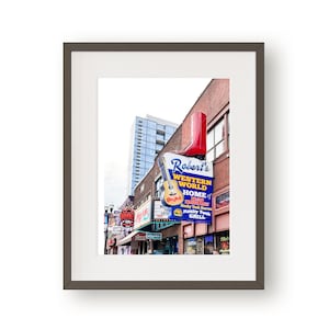 Nashville Art,  Nashville Print,  Country Music Décor, Robert's Western World