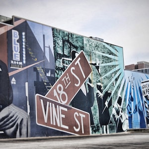 Kansas City Wall Art, 18th & Vine Mural,  Kansas City Photography, Kansas City Print