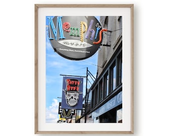 Beale Street Photography: Memphis Music Lover Wall Art