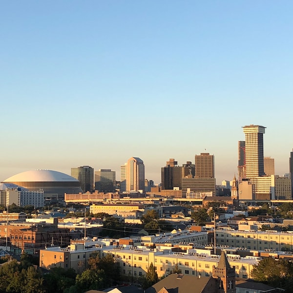 New Orleans Art,  New Orleans Skyline,  Caesars Superdome, New Orleans Print