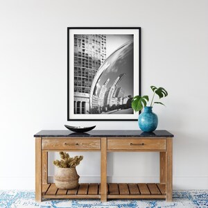 Chicago Print, Millennium Park, Cloud Gate, The Bean, Chicago Wall Art,  Chicago Poster