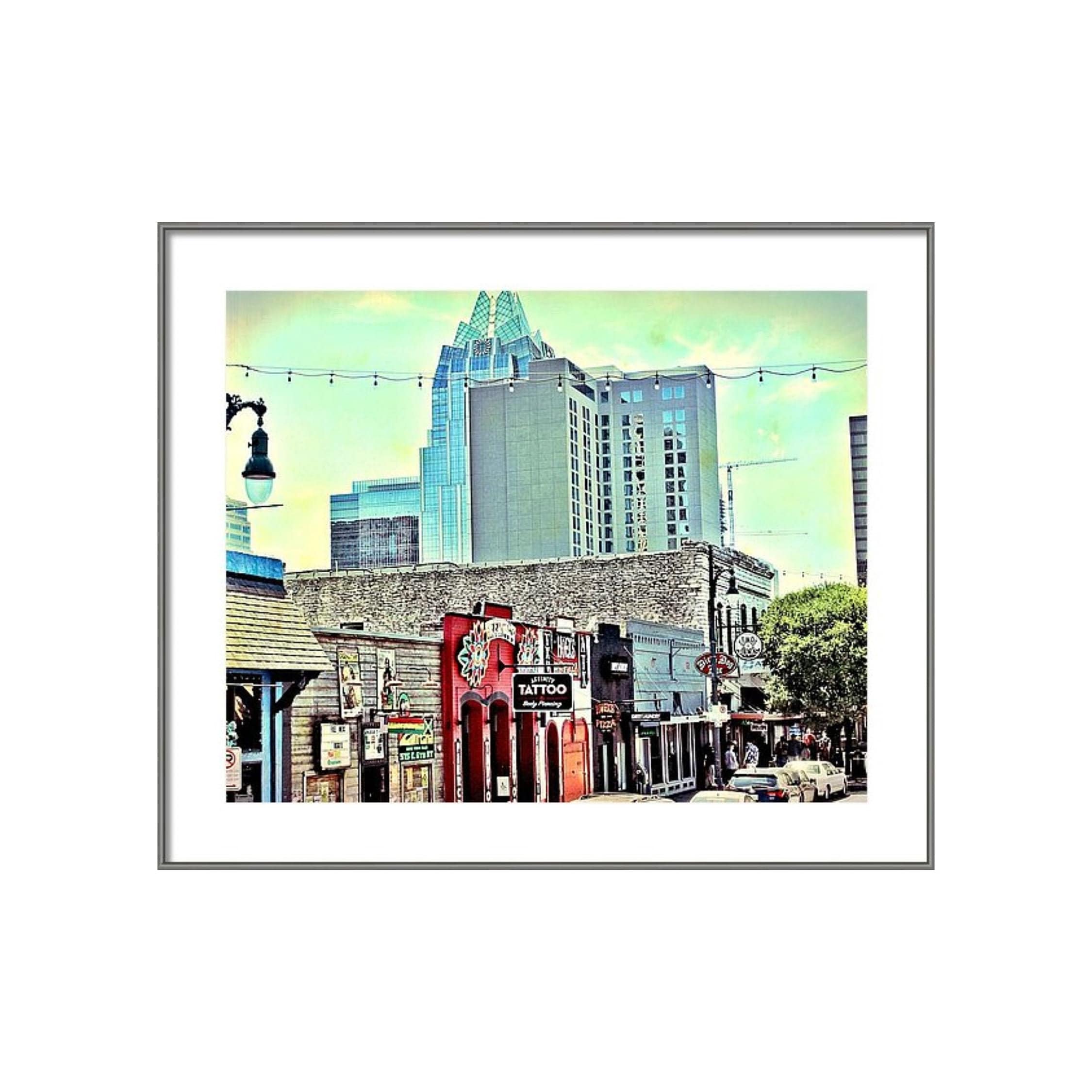 Texas Photography 6th Street Austin Wall Art Texas Wall Etsy