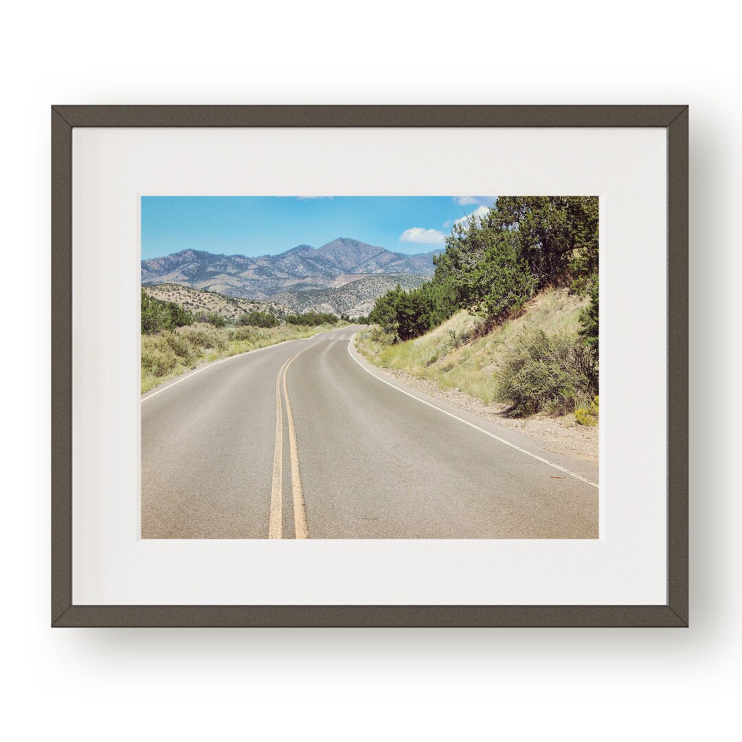 New Mexico Photography Highway Photography Wanderlust Art - Etsy