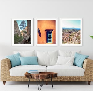 New Mexico Art,  New Mexico Wall Art, New Mexico Photography, Set of Three Prints