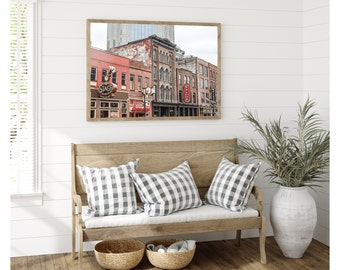Nashville Broadway Photo Print, Honky Tonk Wall Art, Historic Downtown Music Scene