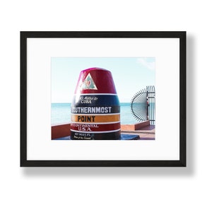 Key West Art, Southernmost Point, Key West Print, Key West Wall Art