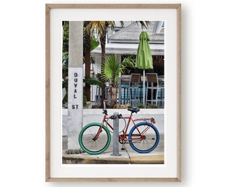 Key West Art, Key West Print, Bicycle Wall Art, Key West Photography