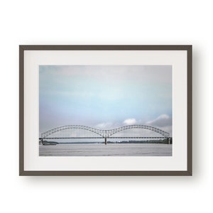 Memphis Photography, Hernando de Soto Bridge, Tennessee Photography, Memphis Wall Art, Mississippi River