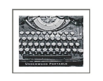 Vintage Typewriter, Typewriter Wall Art, Ernest Hemingway, Key West Art