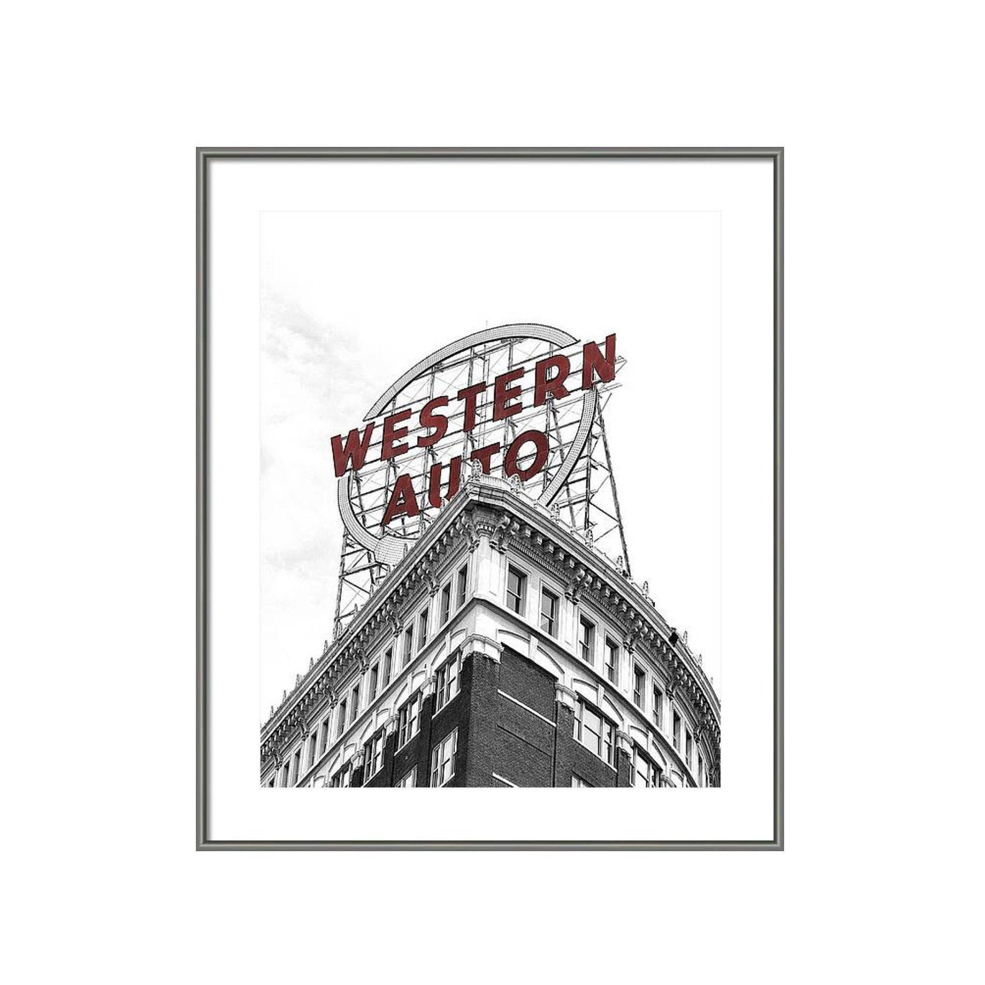 Kansas City Wall Art Kansas City Kansas City Print Western Etsy