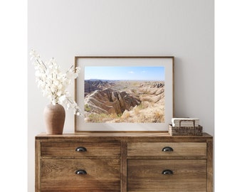 Badlands National Park Photography,  Badlands Photo Print, Wall South Dakota