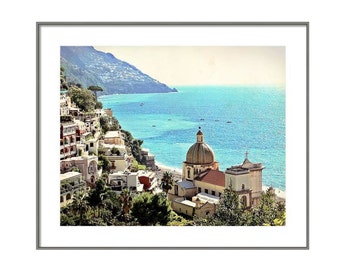 Positano Wall Art, Amalfi Coast Print, Positano Print, Italy Travel Art, Italy Travel Print