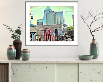 Austin Texas Photography Print: Cityscape Wall Art