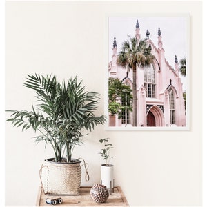 Charleston Print Art Print, Huguenot Church Charleston, Charleston SC, Historic Charleston Art
