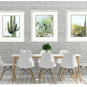 Cactus Prints, Cactus Photography, Cactus Wall Art, Set of 3,  Southwest Decor, Southwest Wall Art