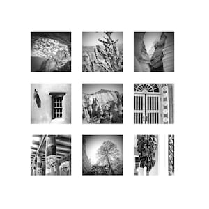New Mexico Art, New Mexico Photography, Santa Fe Art, New Mexico Prints, Set of 9 Prints