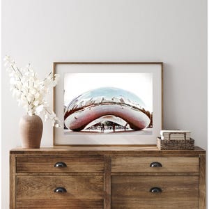 Chicago Photography, Millennium Park, Cloud Gate, The Bean, Chicago Wall Art, Chicago Print, Chicago Architecture Art