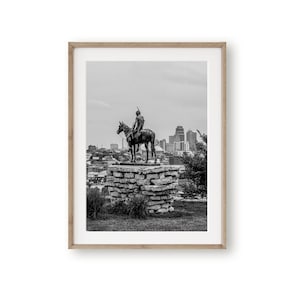 Kansas City Print, Der Scout, Kansas City Galeriewand, Kansas City Wandkunst