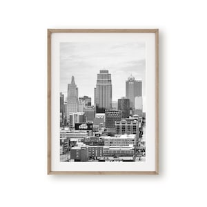 Kansas City Print, Kansas City Skyline, Kansas City Galeriewand, Kansas City Wandkunst