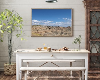Badlands National Park Photography,  Badlands Photo Print, Wall South Dakota