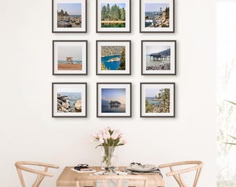 Lake Tahoe Photography Print Set: Classic Scenery, Set of 9
