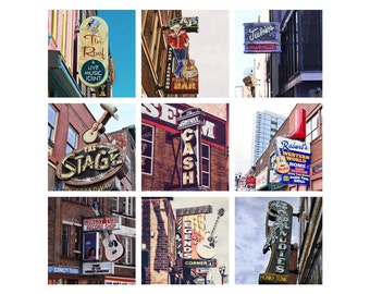 Nashville Broadway Photography Print Set: Country Music Decor (Digital Download)