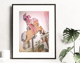 Las Vegas Photography Print: Cowboy Neon Sign