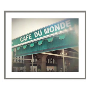 Photographie de la Nouvelle-Orléans, photographie du quartier français, Café du monde, restaurant de la Nouvelle-Orléans, emblématique de la Nouvelle-Orléans