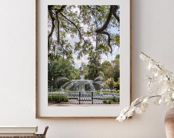 Savannah Forsyth Park Fountain Print: Southern Charm Photography