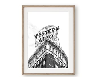 Western Auto Kansas City Print: Gallery Wall Art (Digital Download)