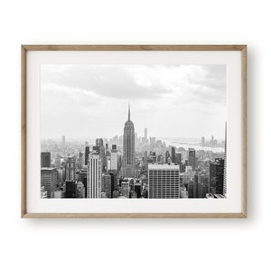 New York Skyline, Empire State Building, New York Print, Manhattan Print