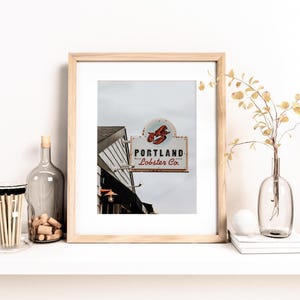 Portland Maine Print, Portland Lobster Company, Portland Maine Art