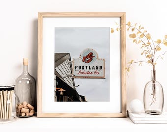 Portland Lobster Company Print: Maine Coastal Art