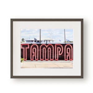 Tampa Photography, Tampa Sign Photo, Tampa Bay Florida, Florida Photography, Beach House Décor