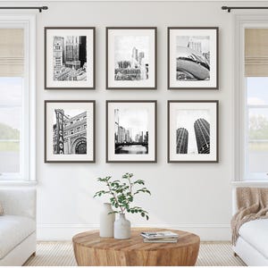 Chicago Photography Print Set: Classic City Scenes, Ready to Frame