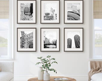 Chicago Wall Art,  Chicago Art,  Chicago Photography, Chicago Prints, Set of  Six Prints