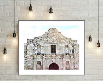 Alamo Photography Print: San Antonio, Texas Mission Wall Art