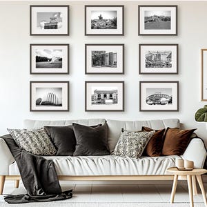 Kansas City Print, Kansas City Décor, Kansas City Wall Art, Set of 9 Prints