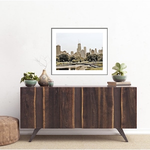 Chicago Photography, Chicago Skyline, Chicago Wall Art, Chicago Print, Lincoln Park Zoo