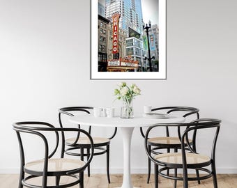 Chicago Theater Print: Landmark Architecture Wall Art